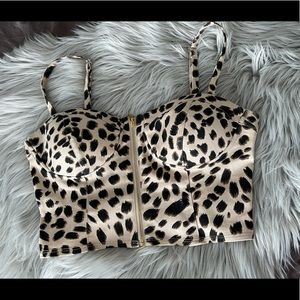 Guess animal print Corset